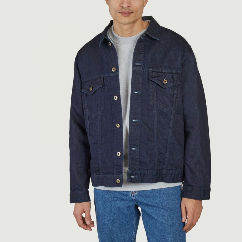 Kouzo Indigo denim jacket (楮-コウゾ) - Japan Blue Jeans